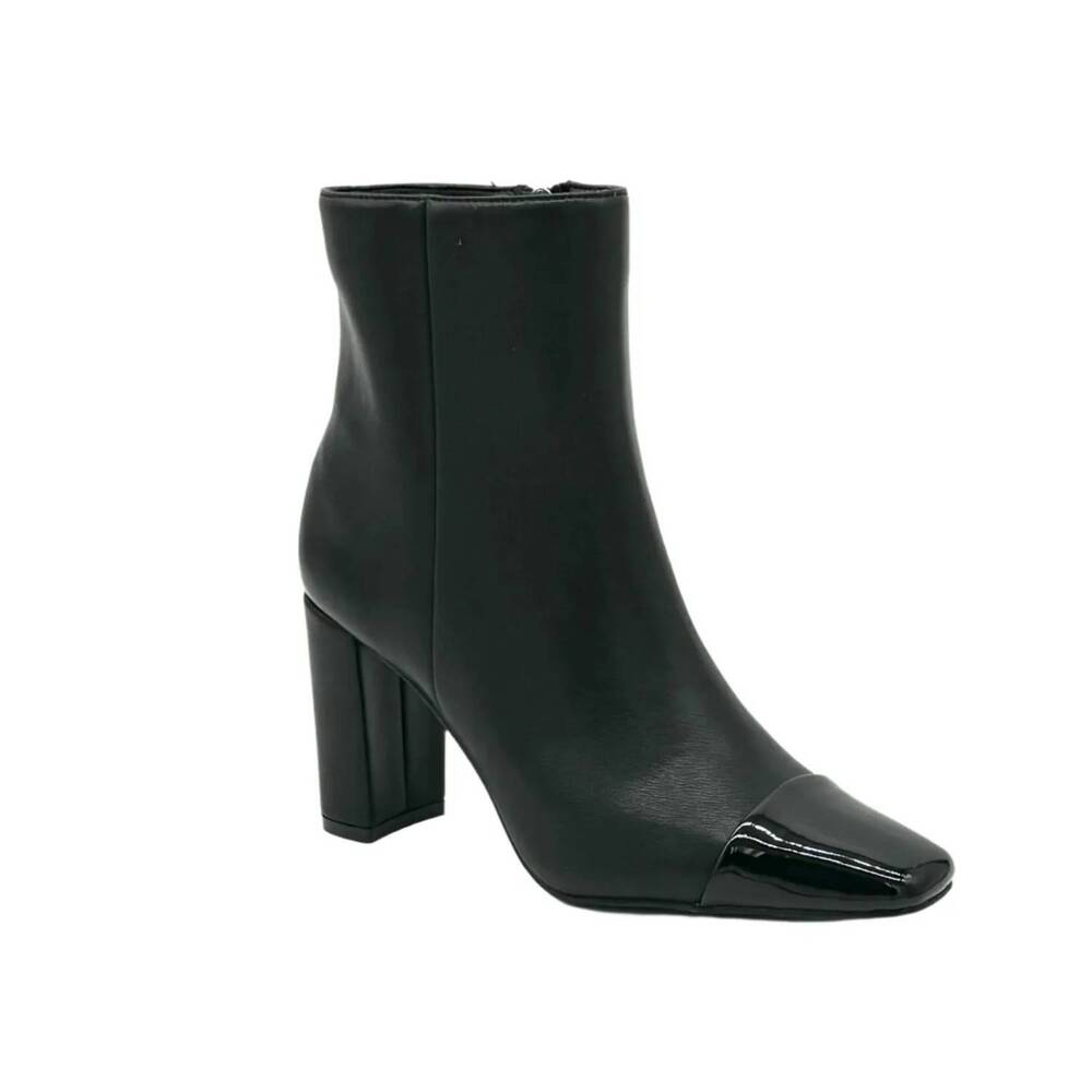 NEW EXE women's patent toe boot in black